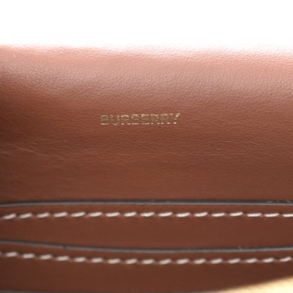 Burberry Cotton Canvas Horseferry Print Small Crossbody Bag Grey Tan 6 of 10