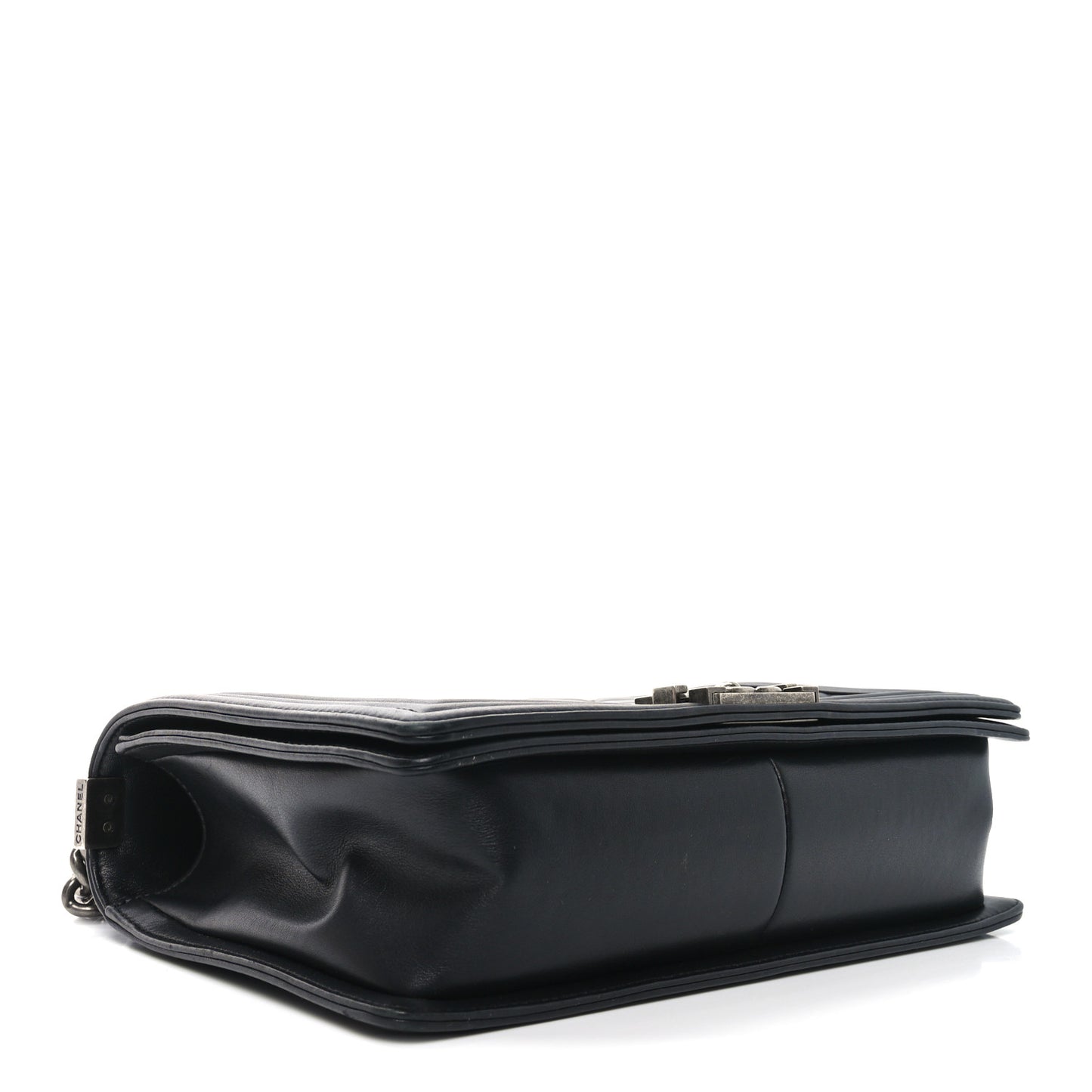 Lambskin Quilted New Medium Boy Flap Black