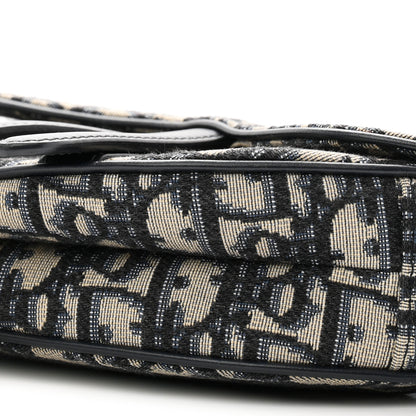 Christian Dior Oblique Mini Saddle Bag Blue 10 of 10