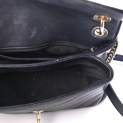 Chanel Grained Calfskin Small Chevron Chic Top Handle Flap Black 4 of 5