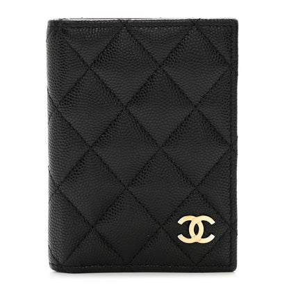 Chanel Caviar Quilted Card Holder Wallet Black 1 of 9