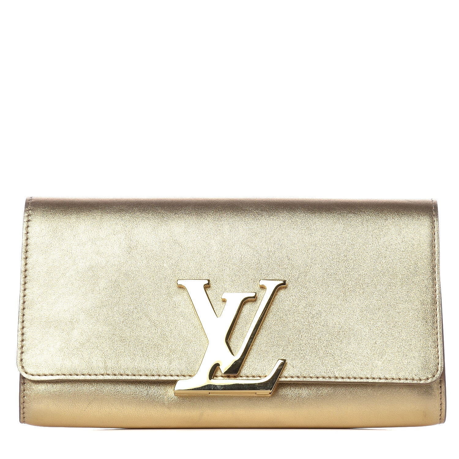 Louis Vuitton Calfskin Neo Sobe Louise EW Clutch Gold 1 of 11