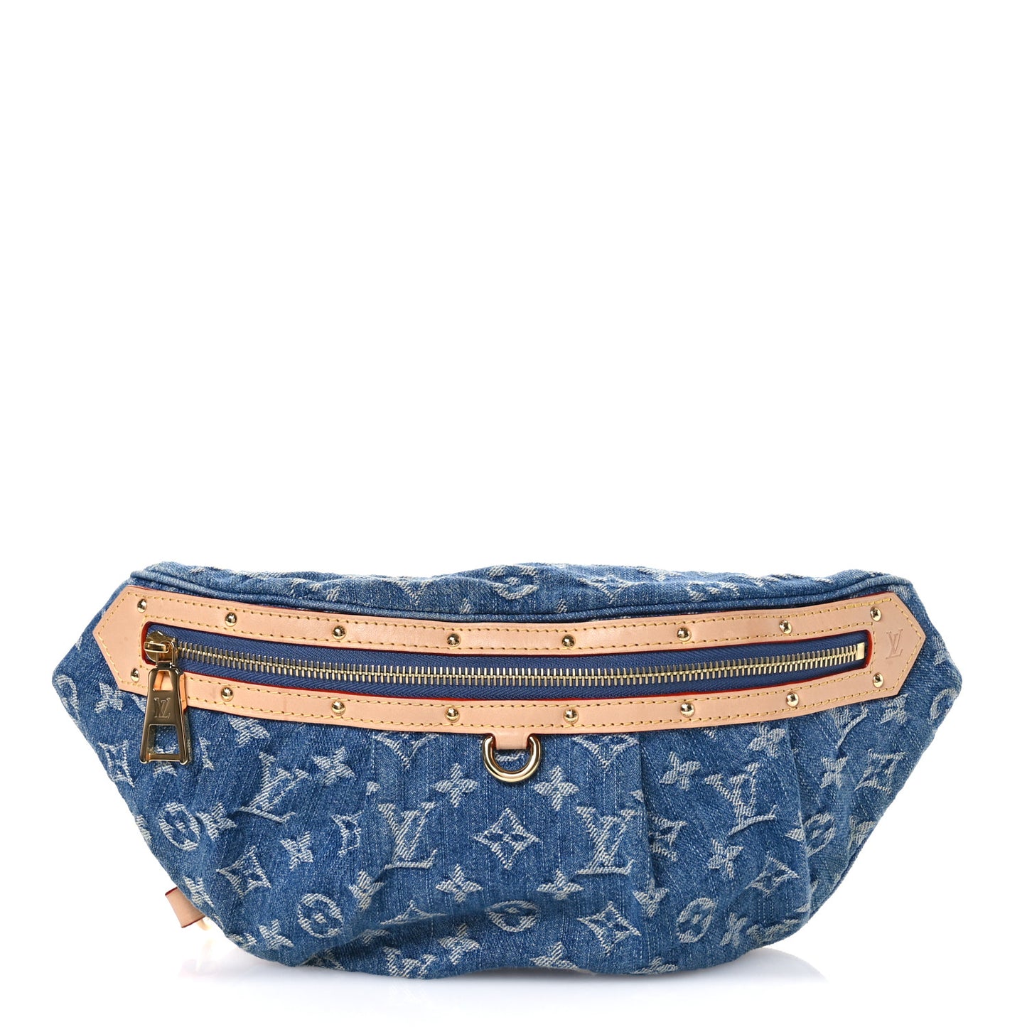 Monogram Denim High Rise Bumbag Blue