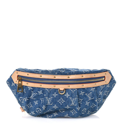 Louis Vuitton Monogram Denim High Rise Bumbag Blue 1 of 10