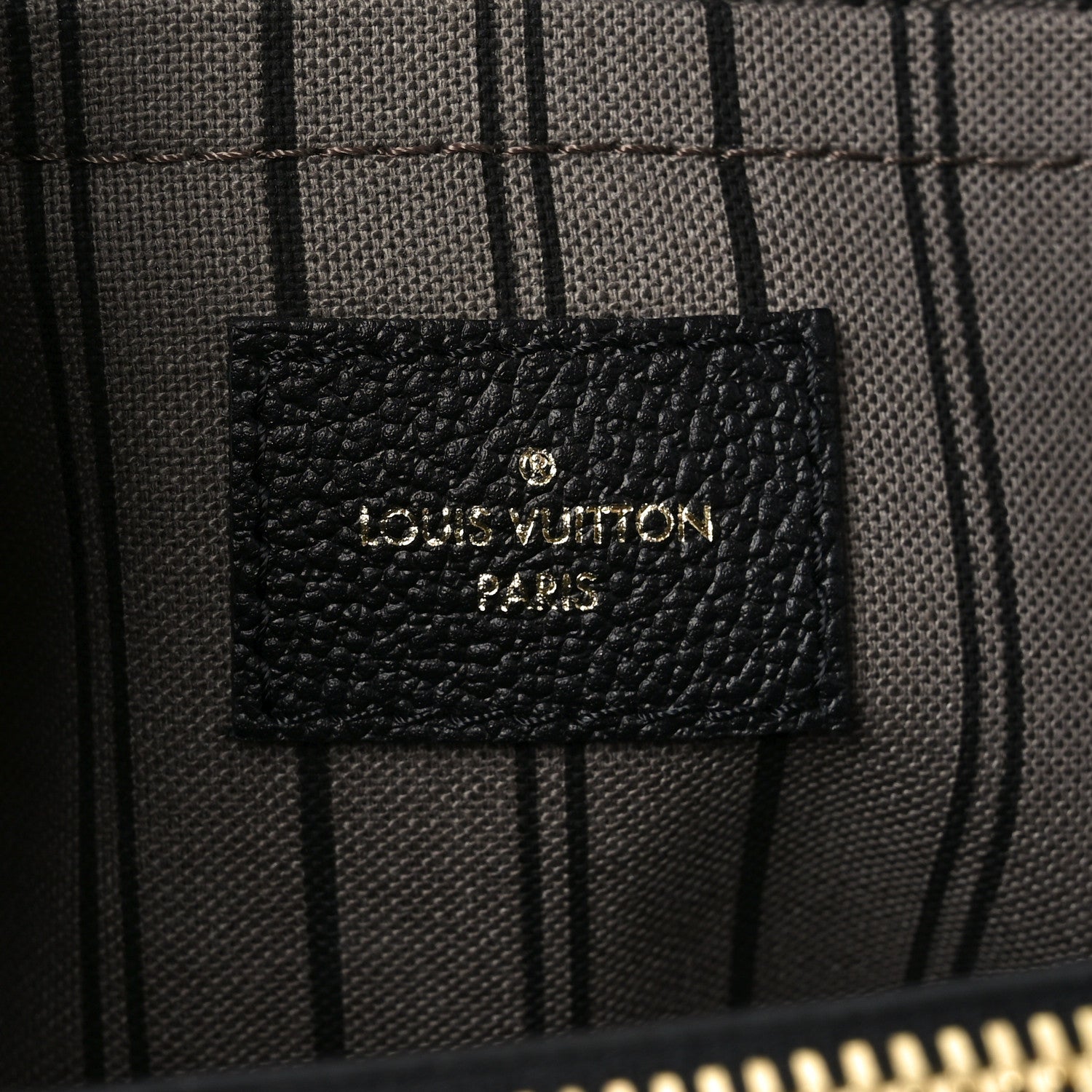 Louis Vuitton Empreinte Montaigne MM Black 6 of 10