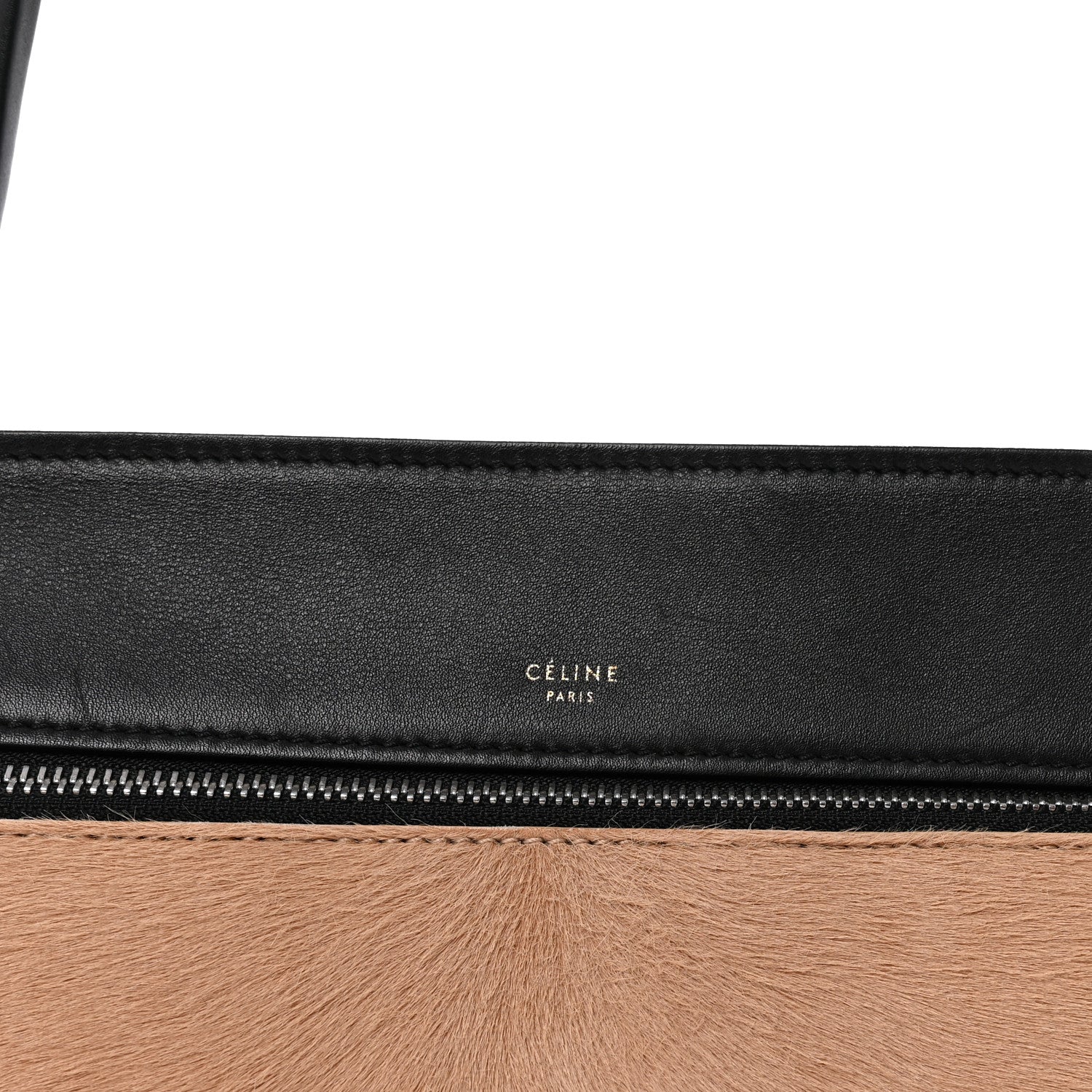 Celine Pony Hair Calfskin Medium Edge Shoulder Bag Praline 8 of 10