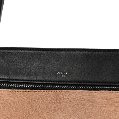 Celine Pony Hair Calfskin Medium Edge Shoulder Bag Praline 8 of 10