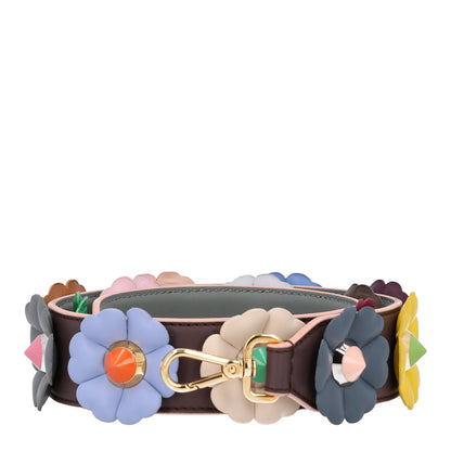 Fendi Vitello Dolce Flowerland Studded Strap You Moresco Malachite 1 of 5