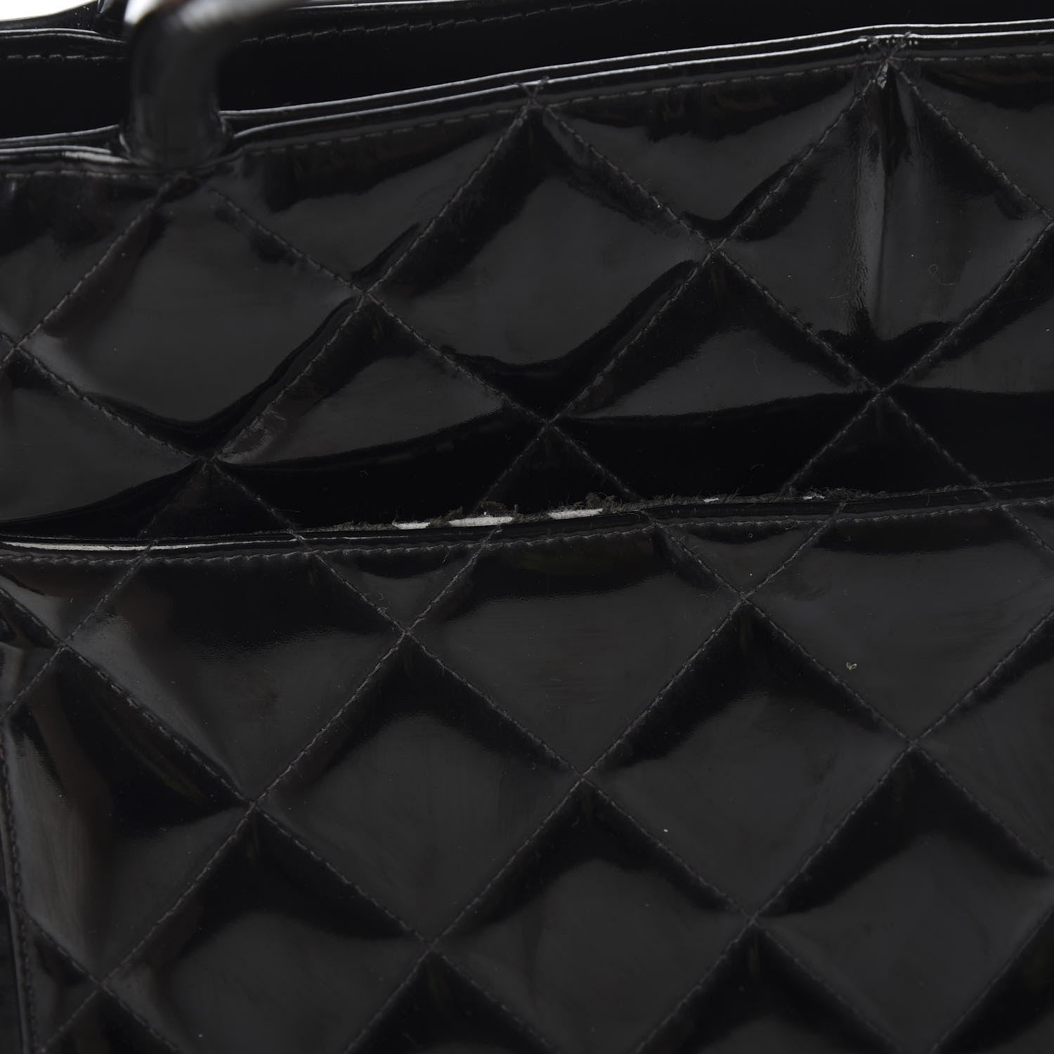 Chanel Patent Quilted Medallion Tote Black 17 of 17
