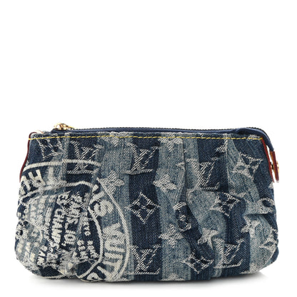Louis Vuitton Denim Raye Trousse Cosmetic Pouch 1 of 11