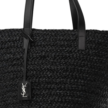 Saint Laurent Raffia Medium Panier Bag Black 7 of 9