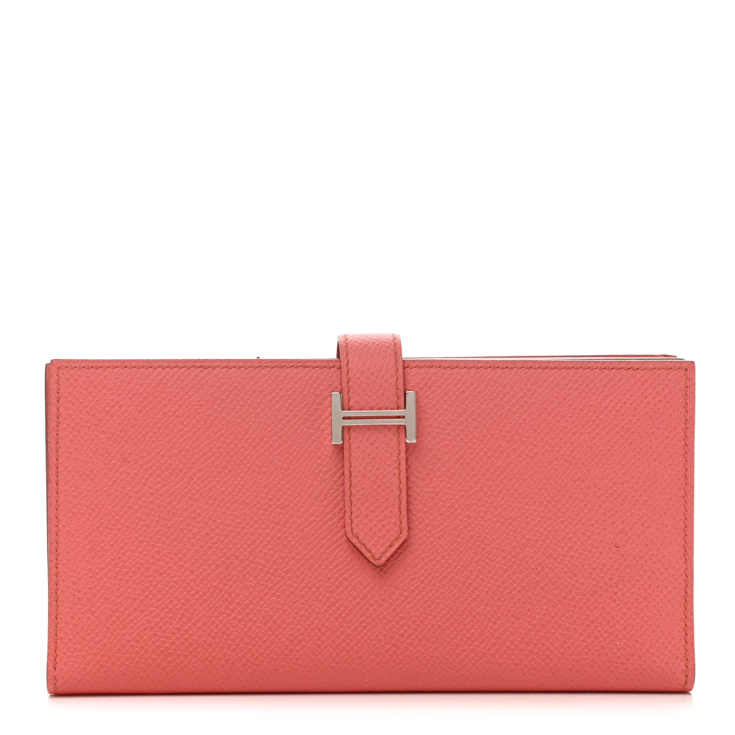 Hermes Epsom Bearn Gusset Wallet Flamingo 1 of 11