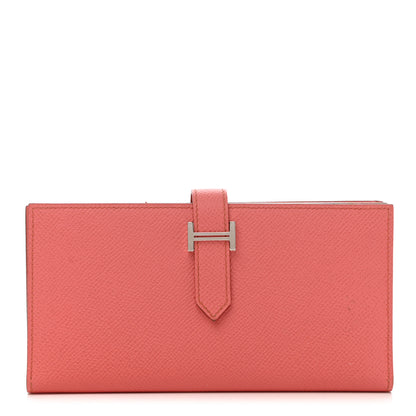 Hermes Epsom Bearn Gusset Wallet Flamingo 1 of 11
