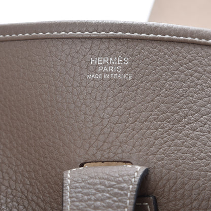 Hermes Taurillon Clemence Evelyne III GM Etoupe 6 of 10