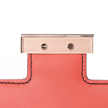 Hermes Swift Horseshoe Constance 24 Black Rose Jaipur 43 of 44