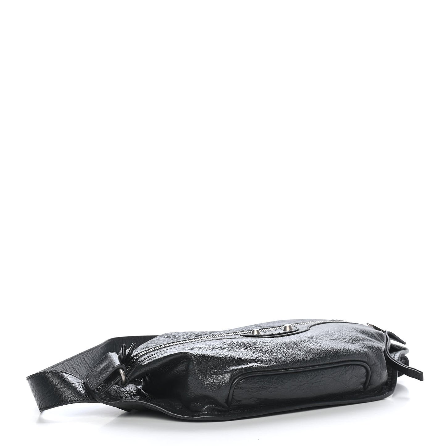 Lambskin Classic Hardware Neo Lift Hip Bag Anthracite