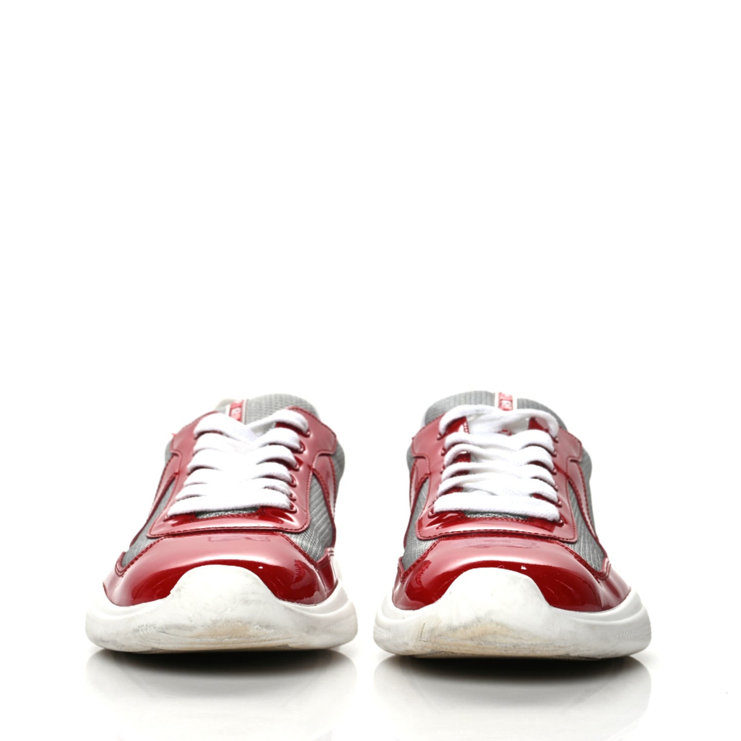 Patent Mens America's Cup Patchwork Sneakers 9 Red