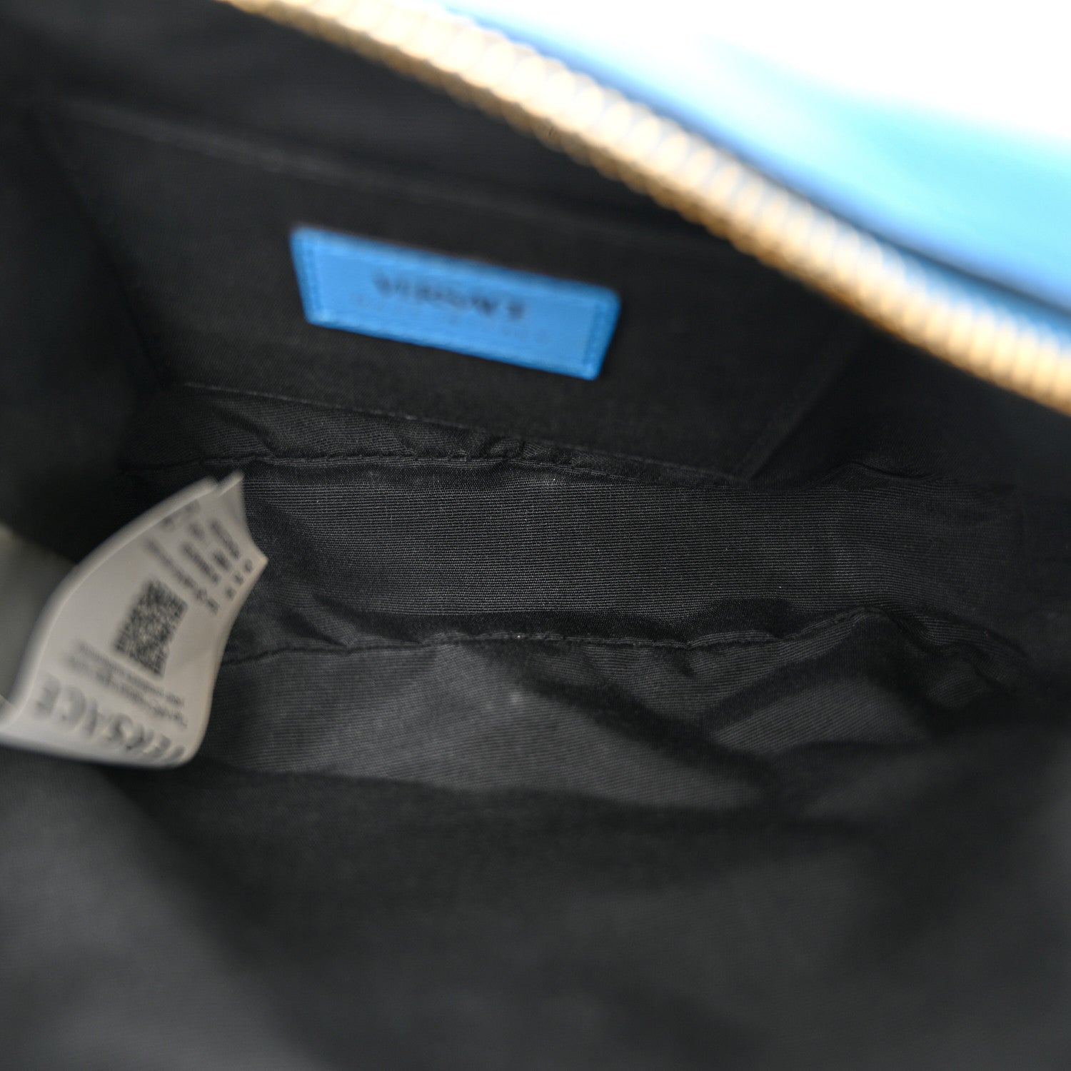 Versace Nappa Quilted Medusa Camera Bag Blue 5 of 12