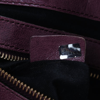 Chloe Tumbled Lambskin Small Ethel Satchel Nutmeg Moka 6 of 9