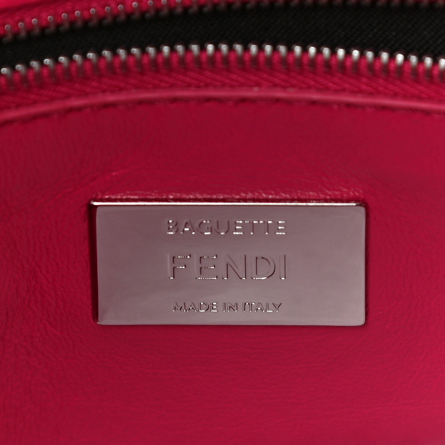 Shearling Shiny Nappa Baguette Rosa Fluo