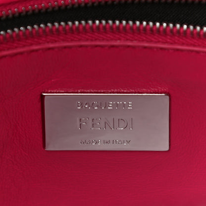 Fendi Shearling Shiny Nappa Baguette Rosa Fluo 6 of 10