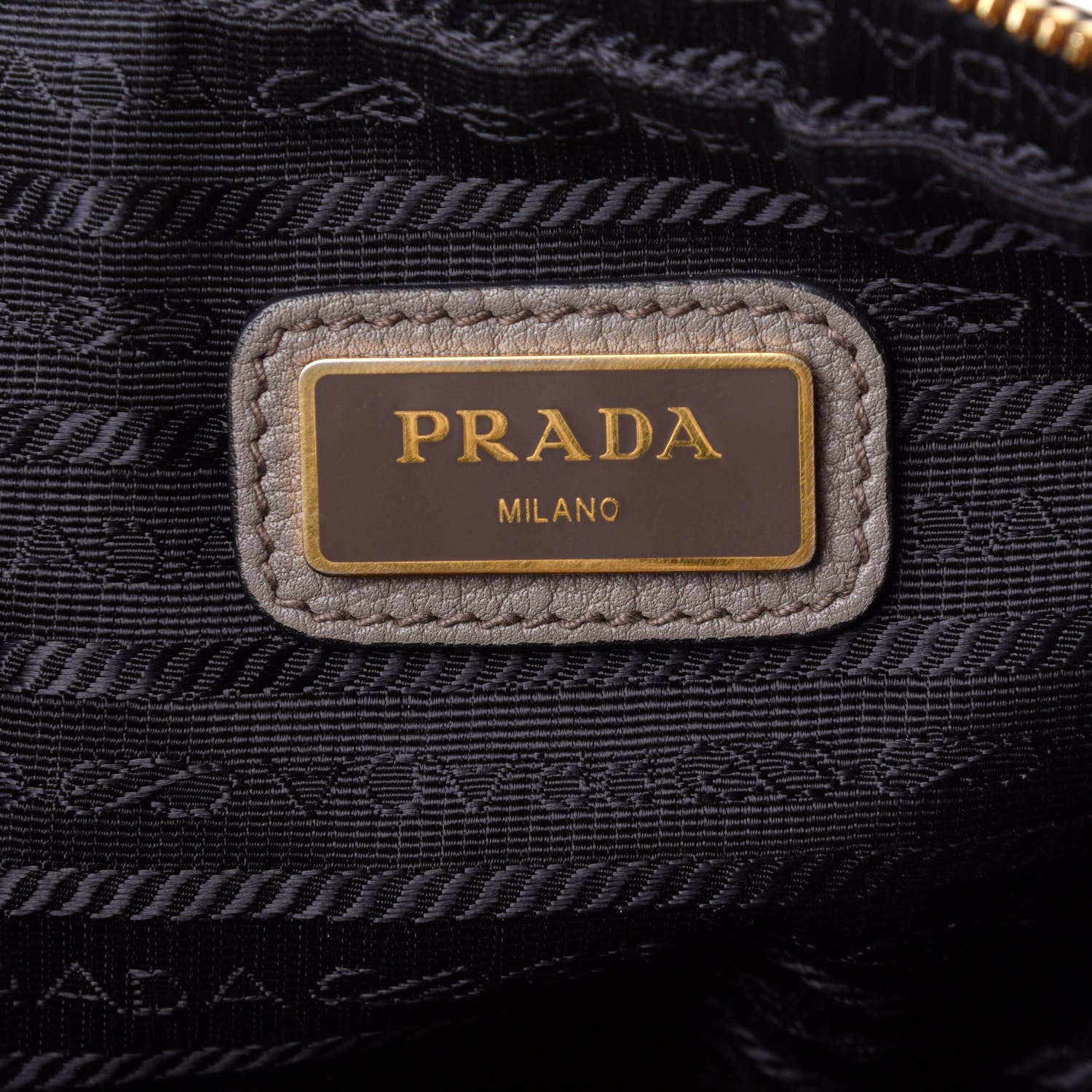 Prada Vitello Daino Medium Double Zip Shoulder Bag Argilla 6 of 10