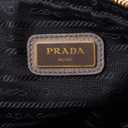 Prada Vitello Daino Medium Double Zip Shoulder Bag Argilla 6 of 10