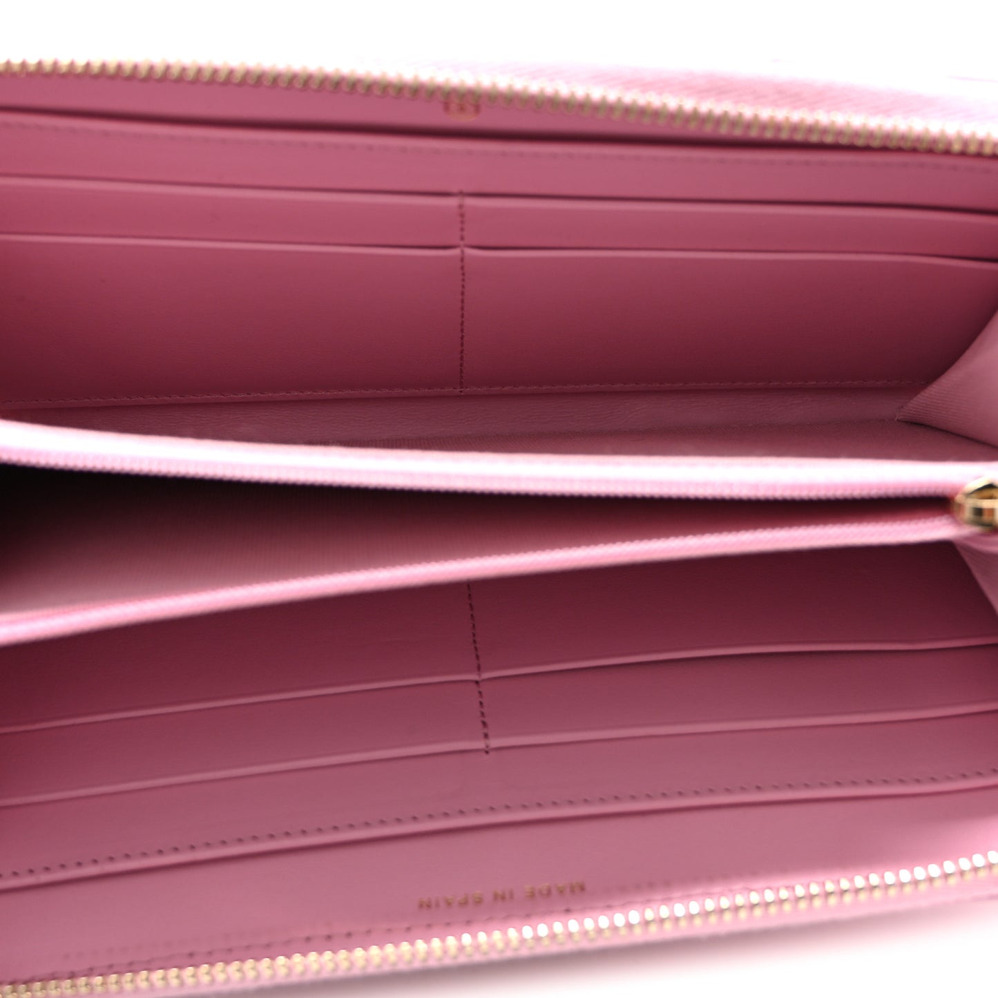 Lambskin Quilted Chanel 19 Zipped Wallet Light Pink