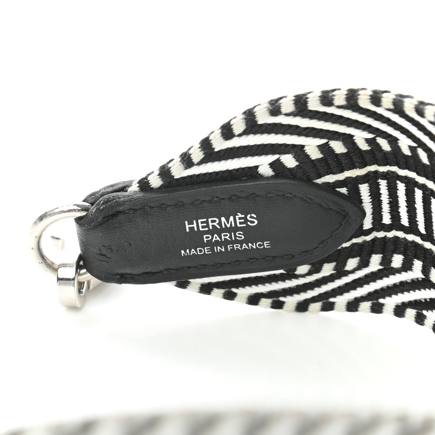 Toile Swift 50mm Sangle Cavale Shoulder Strap Black Ecru