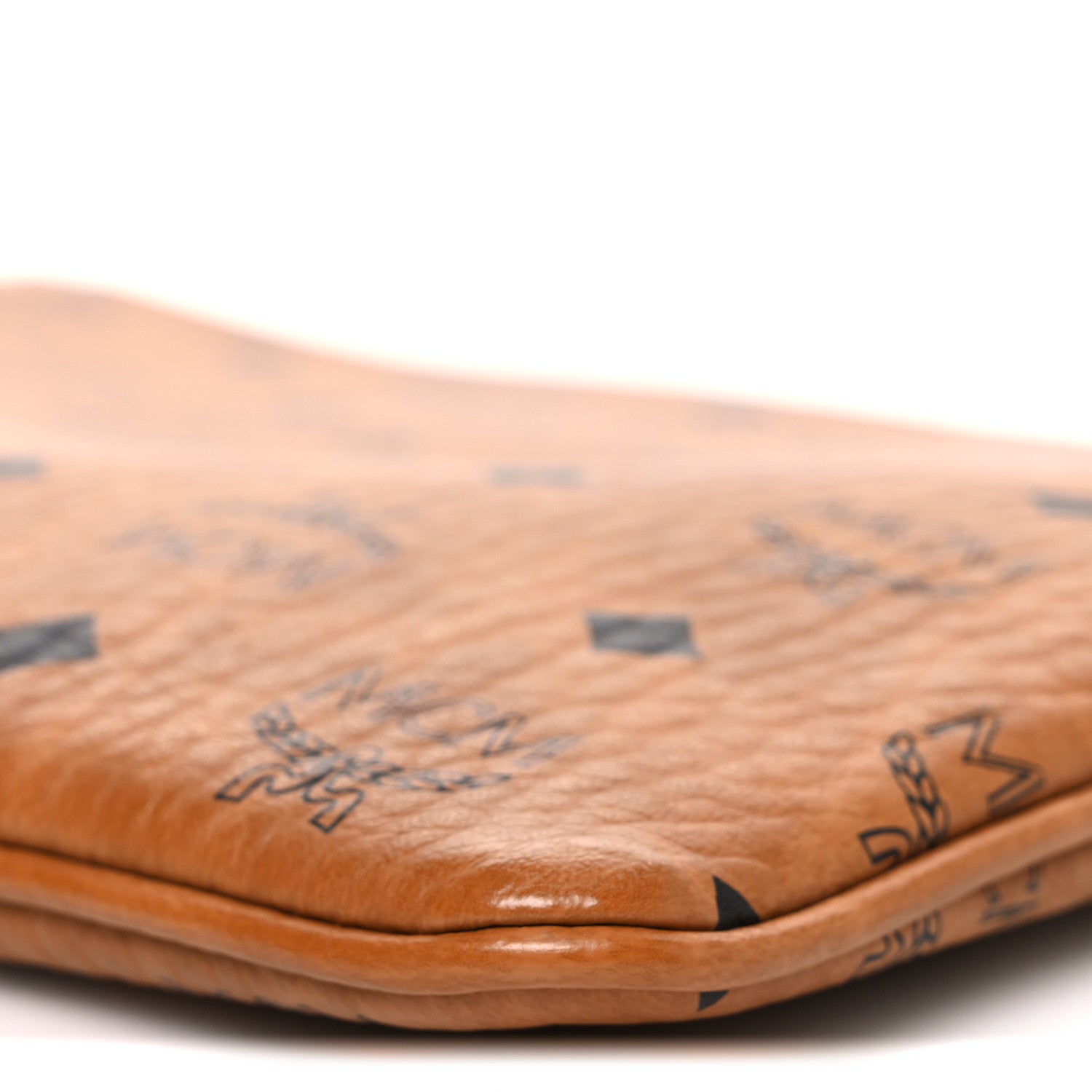 MCM Visetos Original Medium Pouch Cognac 10 of 11