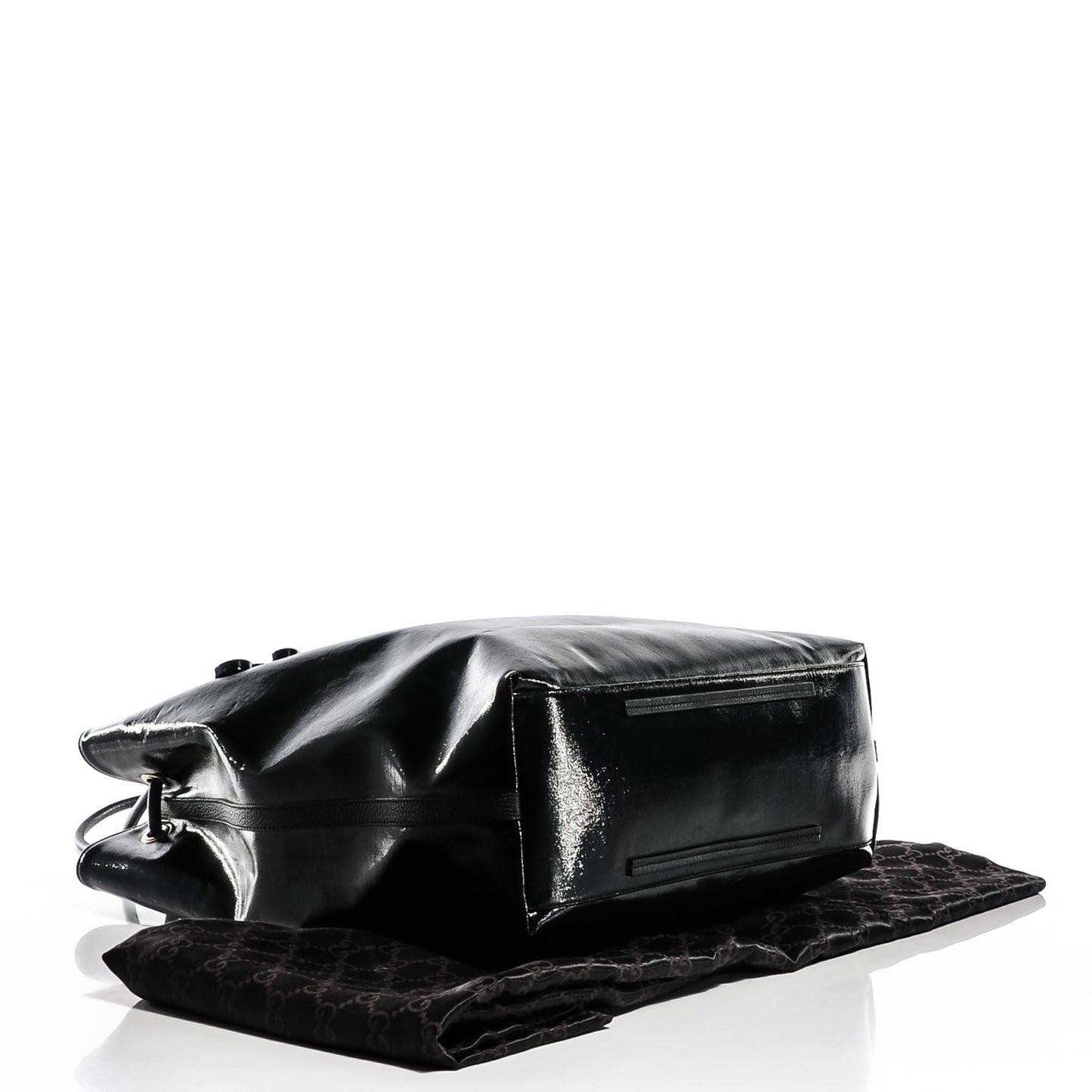 Coated Canvas Large Gifford Tote Black