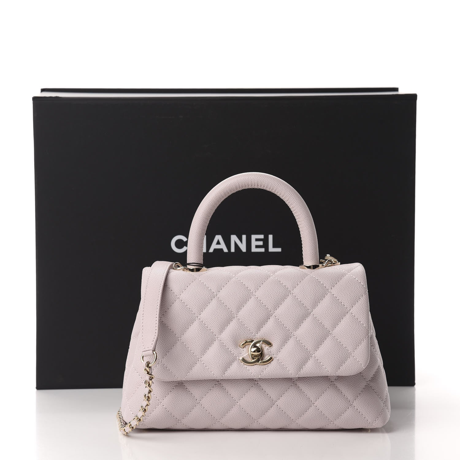 Chanel Caviar Quilted Mini Coco Handle Flap Lilas Lilac 11 of 11