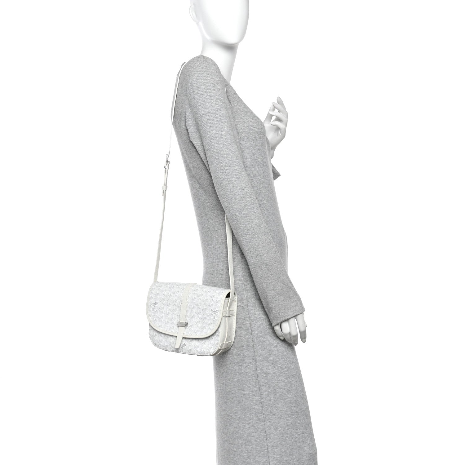 Goyard Goyardine Belvedere II PM Messenger Bag White 2 of 9