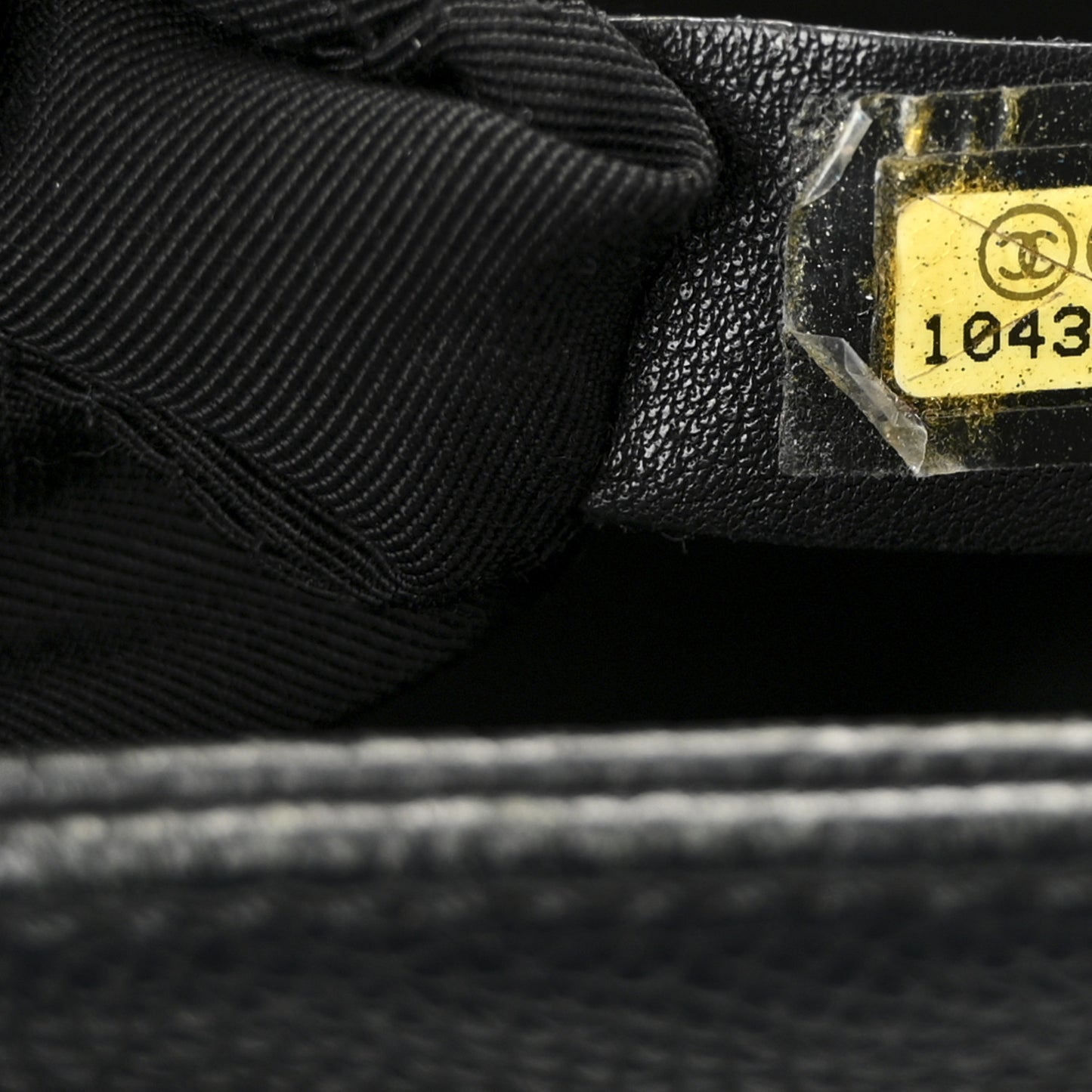 Calfskin Cerf Executive Shopper Tote Black
