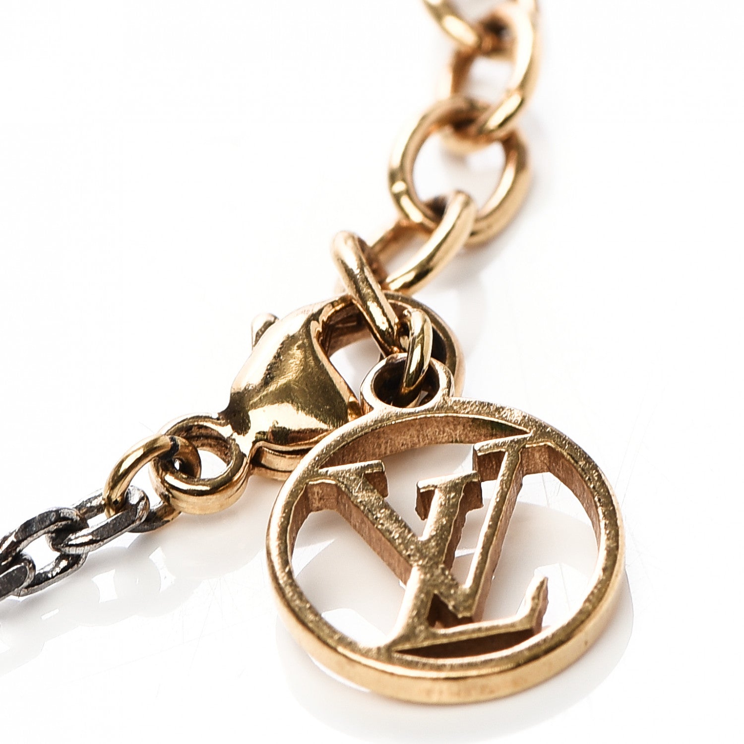 Louis Vuitton Logomania Bracelet Silver Gold 4 of 6