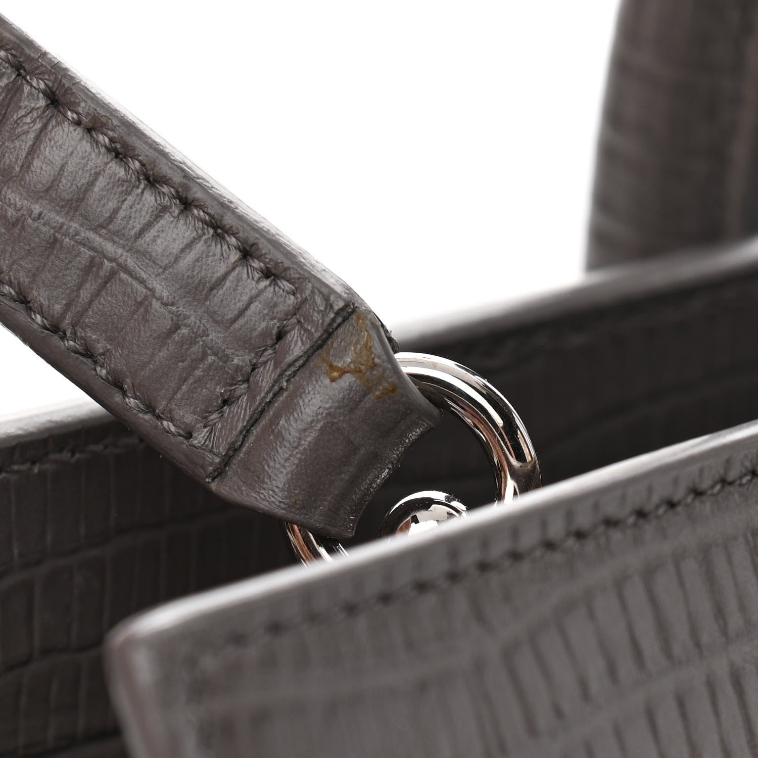 Saint Laurent Lizard Calfskin Embossed Small Sac De Jour Fog 12 of 12