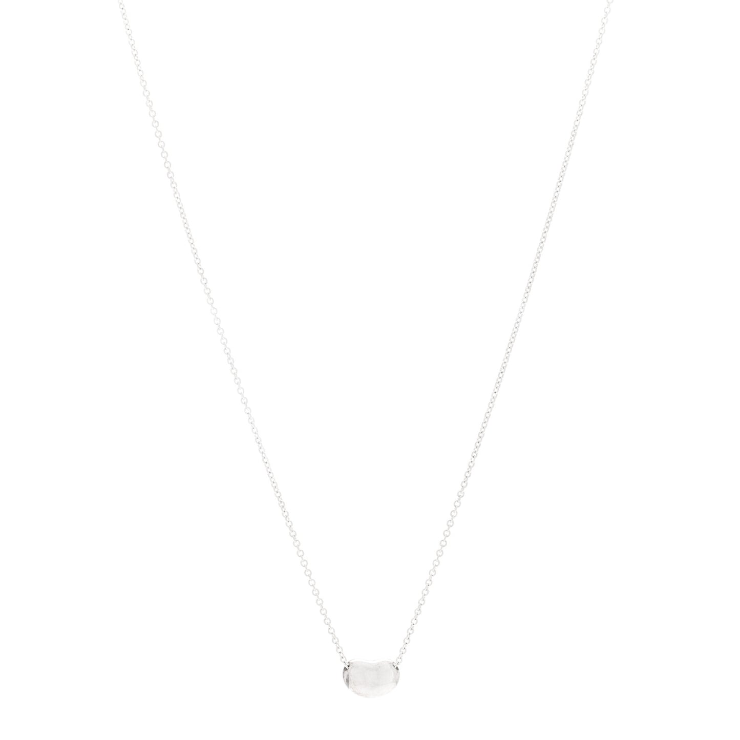 Sterling Silver 9mm Elsa Peretti Bean Pendant Necklace
