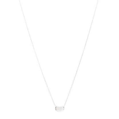 Tiffany Sterling Silver 9mm Elsa Peretti Bean Pendant Necklace 1 of 4