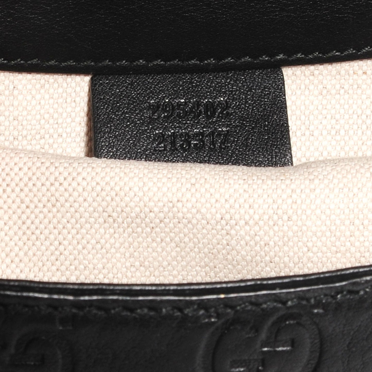 Guccissima Medium Emily Chain Shoulder Bag Black