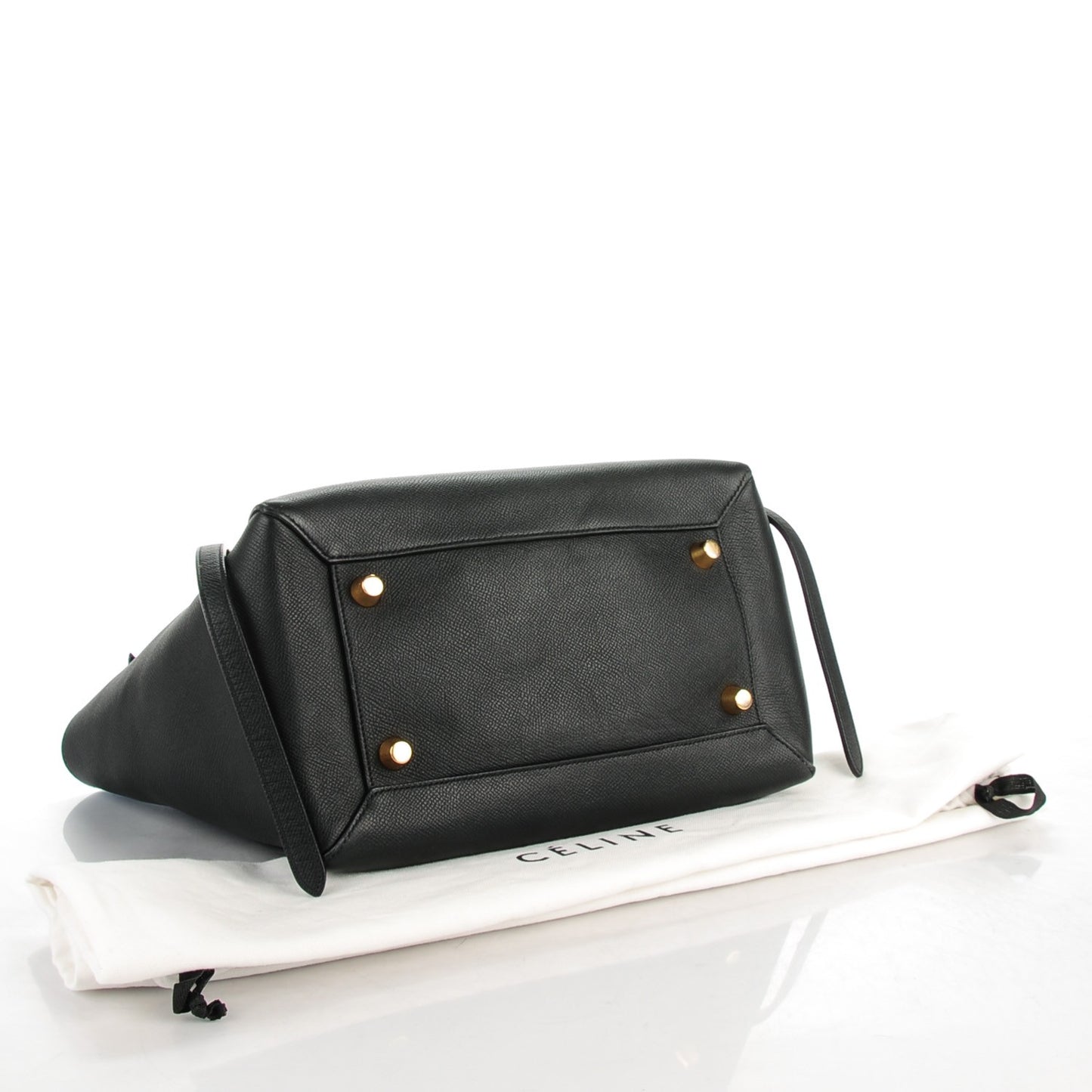 Grained Calfskin Mini Belt Bag Black