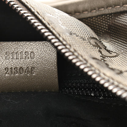 Gucci Imprime Monogram Medium Zippered Shopping Tote Pewter 6 of 10