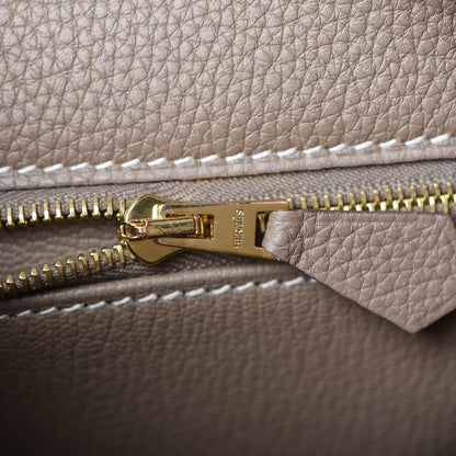 Hermes Togo Kelly Retourne 28 Etoupe 19 of 41