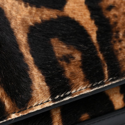 Saint Laurent Calf Hair Monogram Chain Wallet Leopard 13 of 14