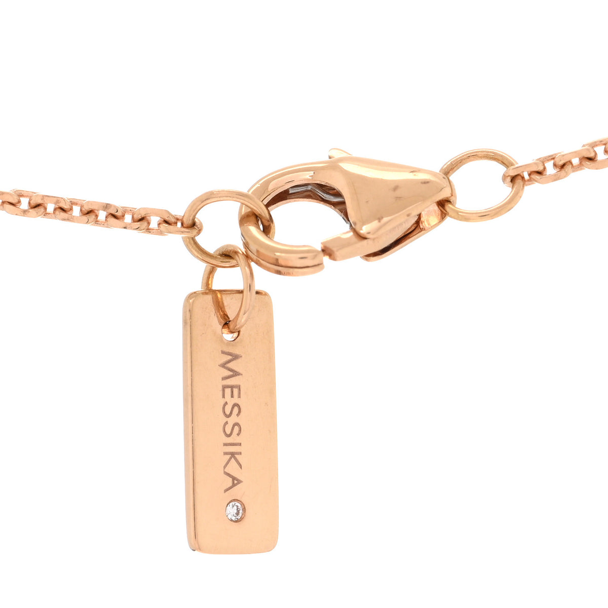 Messika 18K Rose Gold Diamond Move Pave Necklace 4 of 4