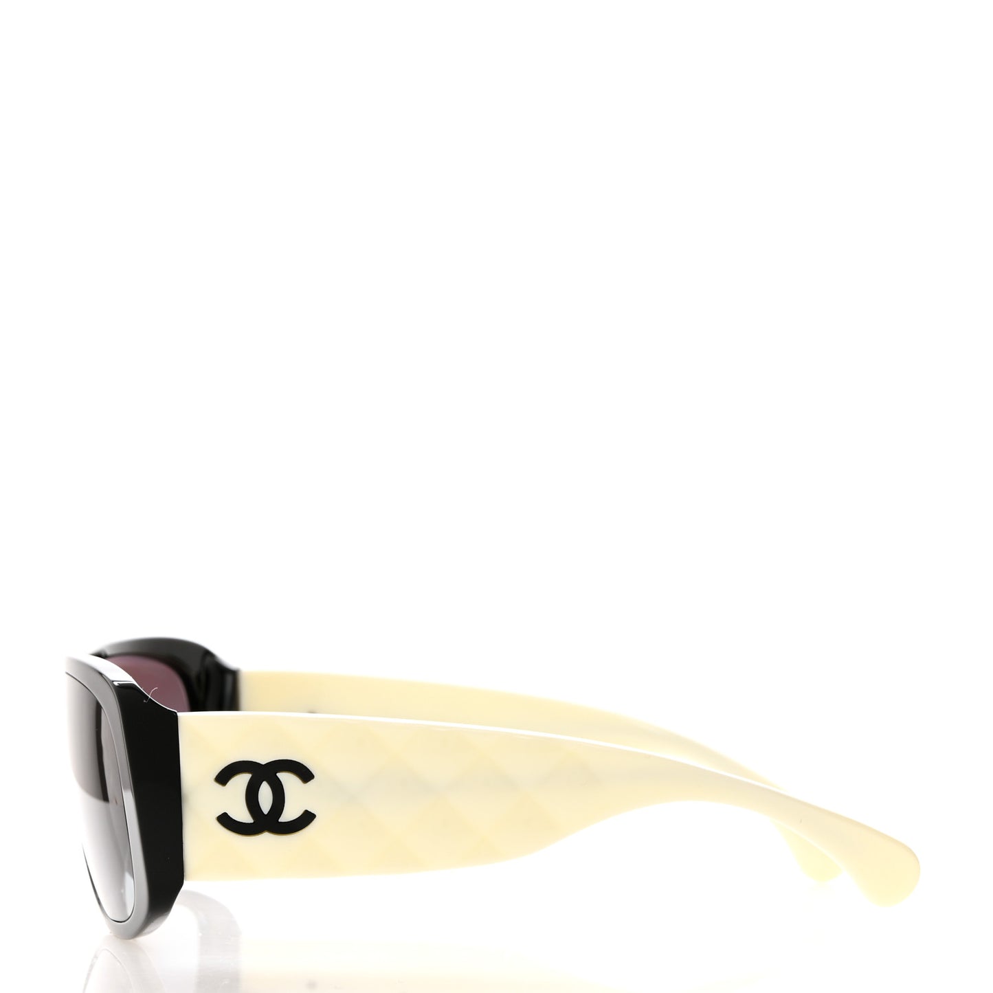 Acetate Shield Sunglasses 71466 White Black