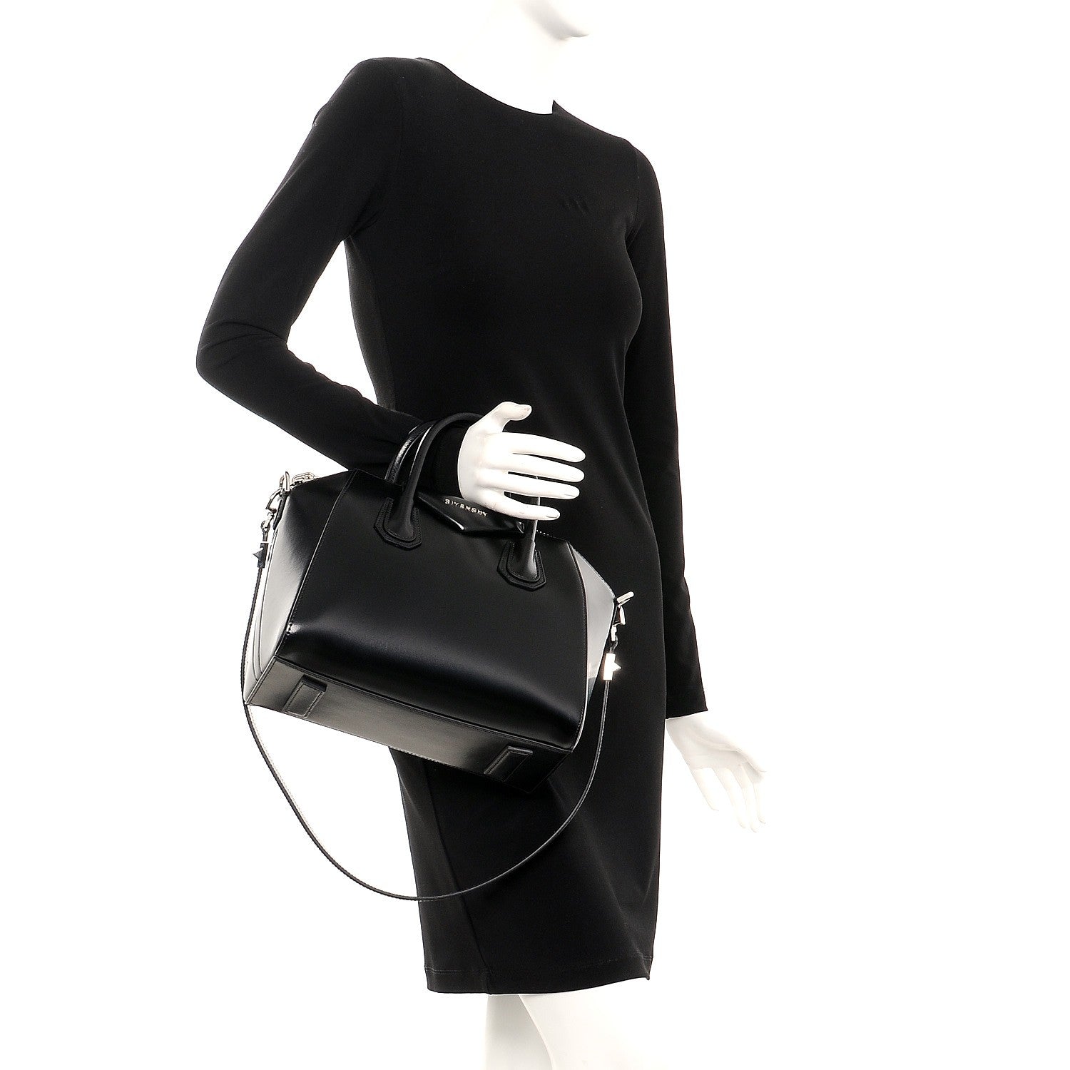 Givenchy Shiny Lord Calfskin Small Antigona Black 3 of 8