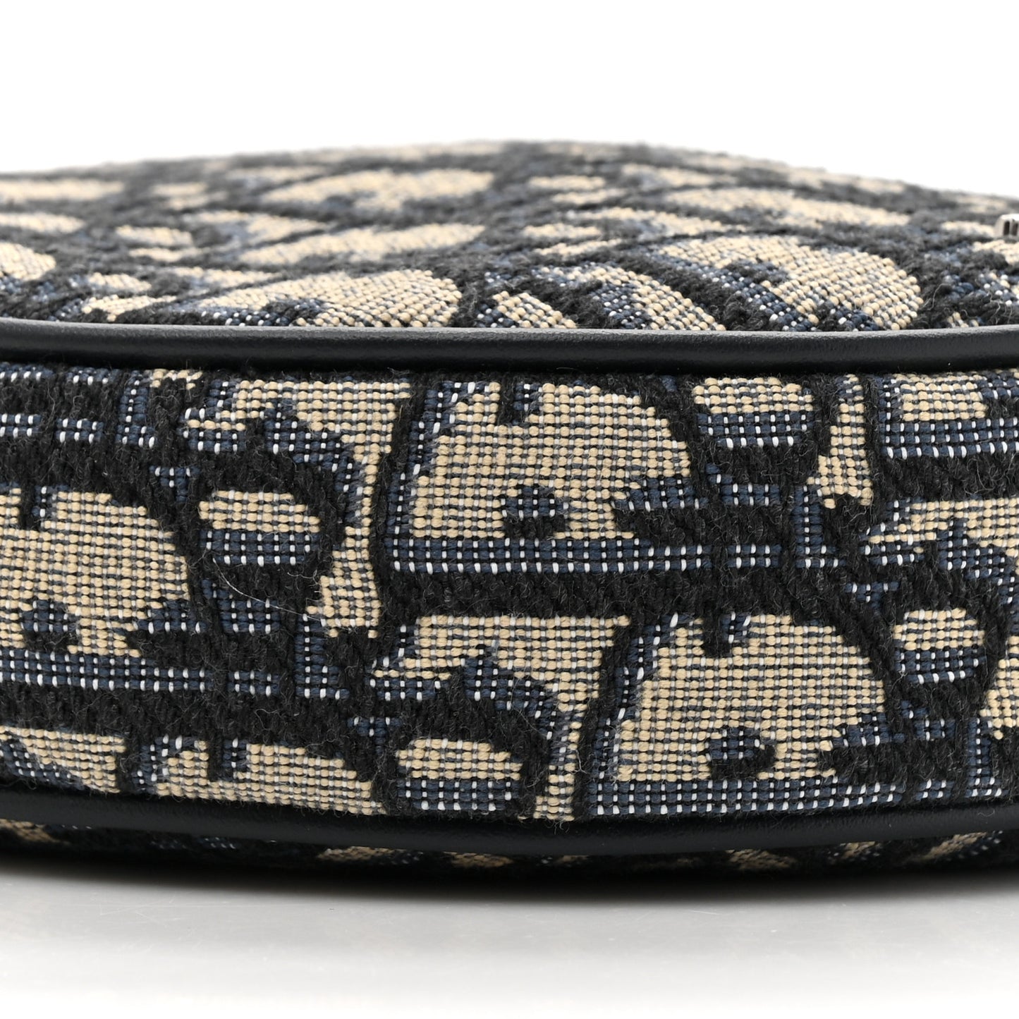 Oblique Jacquard Baby Ball Cross Body Bag Blue