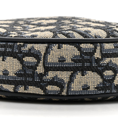 Christian Dior Oblique Jacquard Baby Ball Cross Body Bag Blue 10 of 11