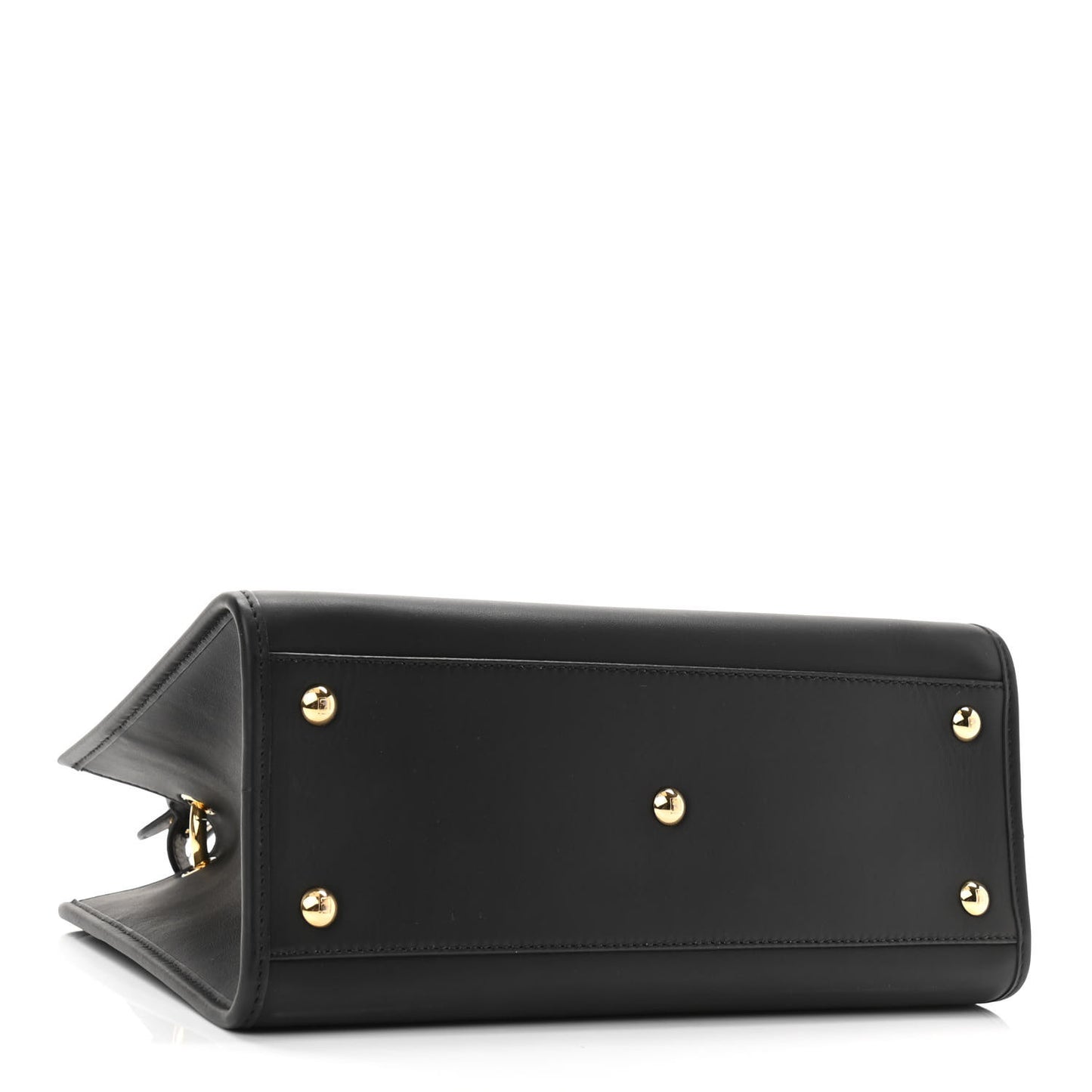 Vitello Century F is Fendi FF 1974 Embossed Small Runaway Satchel Black Maya
