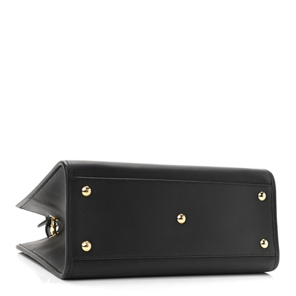 Fendi Vitello Century F is Fendi FF 1974 Embossed Small Runaway Satchel Black Maya 4 of 9